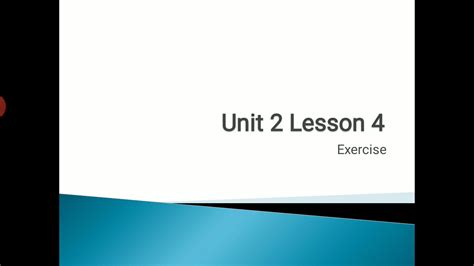 Speech Unit 2 Lesson 4